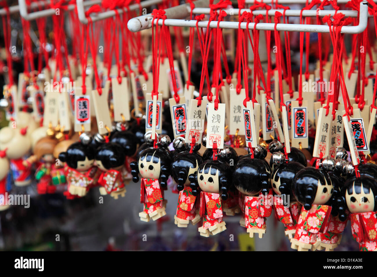 Japanese souvenirs, Asakusa, Japan Stock Photo