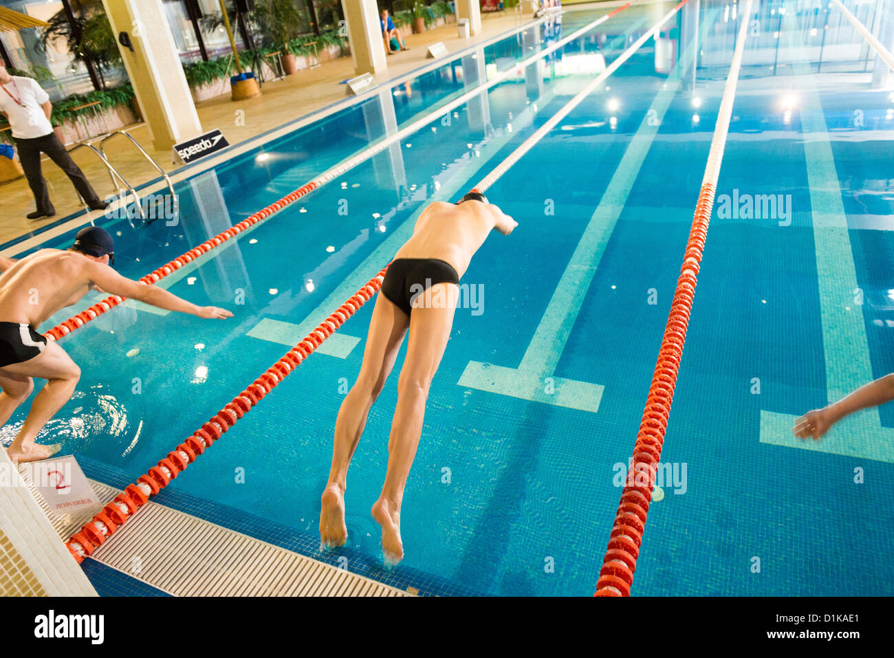 pool swimming championship competition club Stock Photo Alamy