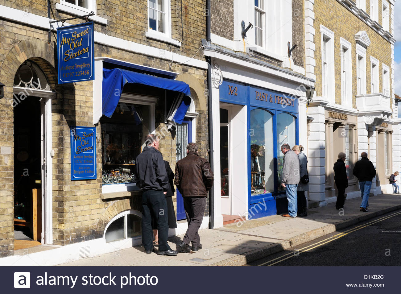 Shops  in the Highstreet Rye  East  Sussex  England  Stock 