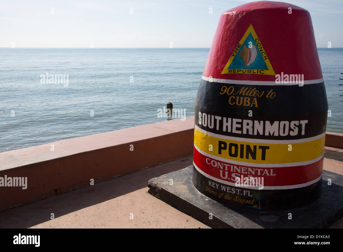 Southernmost point in the Continental USA, Key West, Florida Stock Photo
