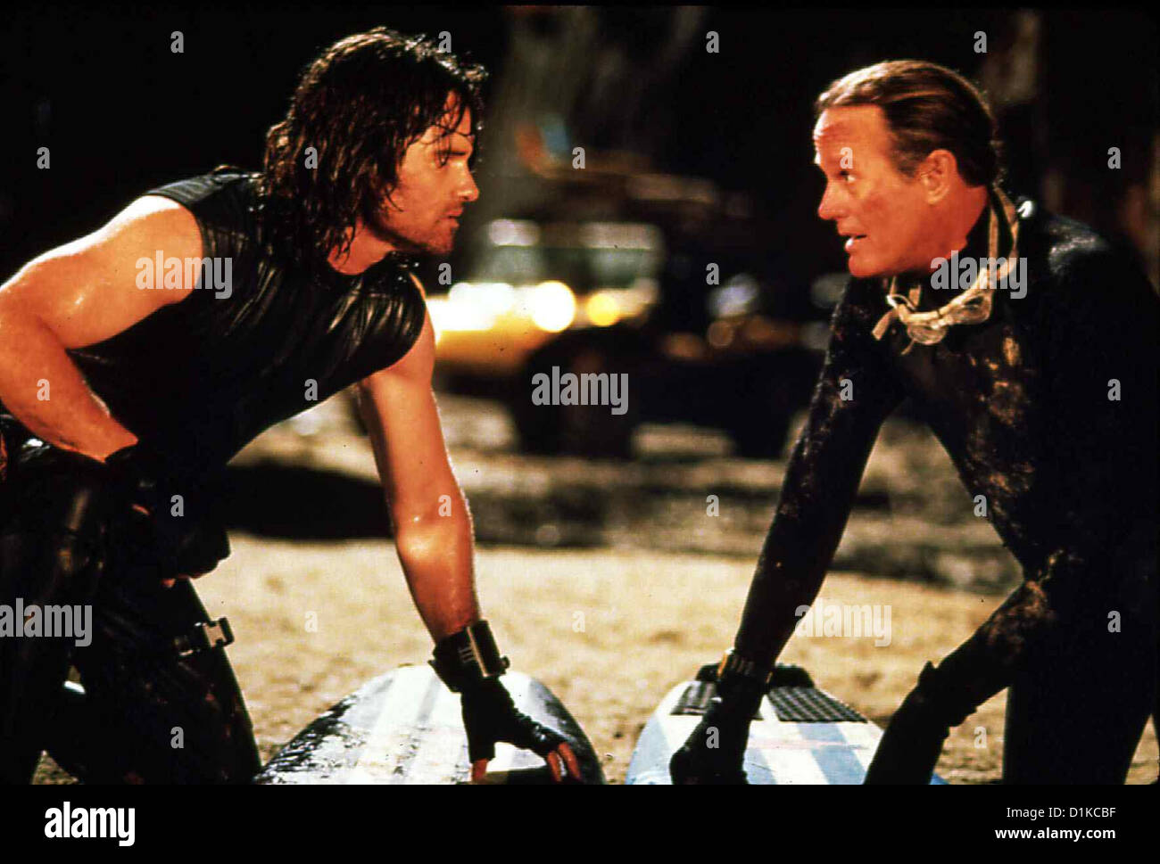 Flucht Aus L.A.   Escape From L.A.   Snake Plissken (Kurt Russell), Pipeline (Peter Fonda) *** Local Caption *** 1996  Paramount Stock Photo