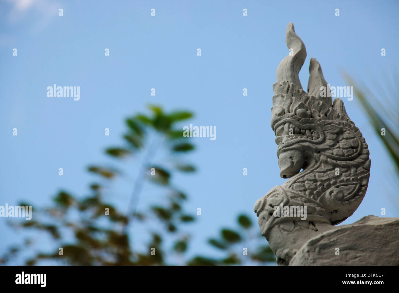 Stone deity, Cambodia Stock Photo