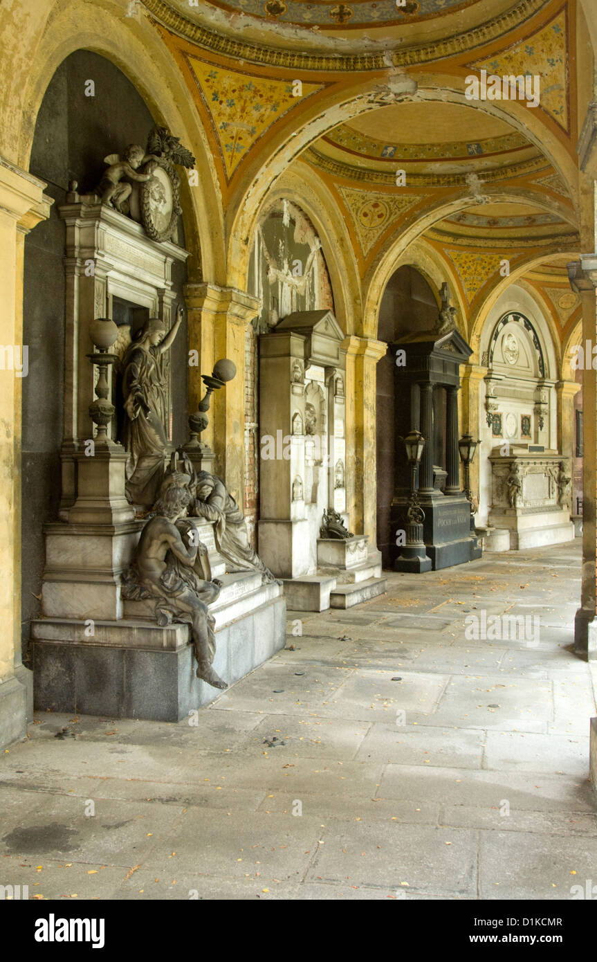 Österreich, Wien XI, Zentralfriedhof, Arkadengrüfte Stock Photo