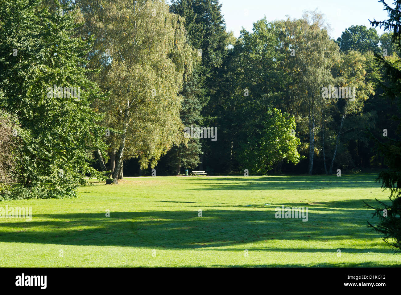 Landscape in the City Park ( Stadtpark) in Hamburg, Germany Stock Photo ...
