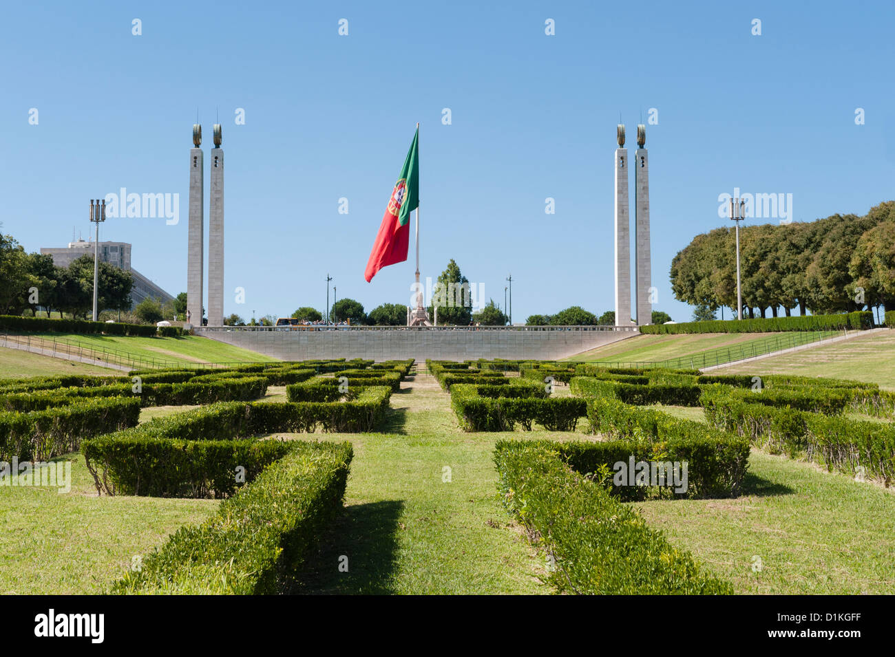 Parque Eduardo VII Lisbon Stock Photo