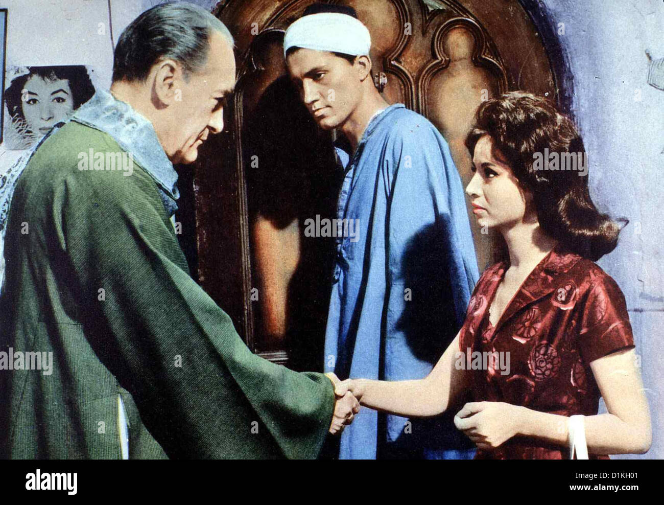 Kairo - Null Uhr   Cairo   George Sanders (l), Faten Hamama (r) *** Local Caption *** 1962  -- Stock Photo