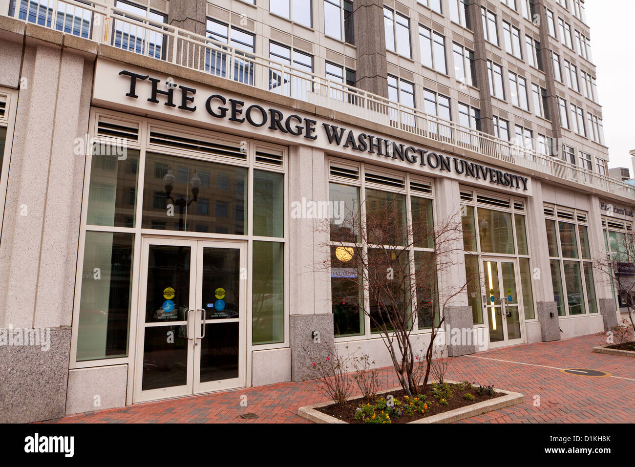 George Washington University building Stock Photo