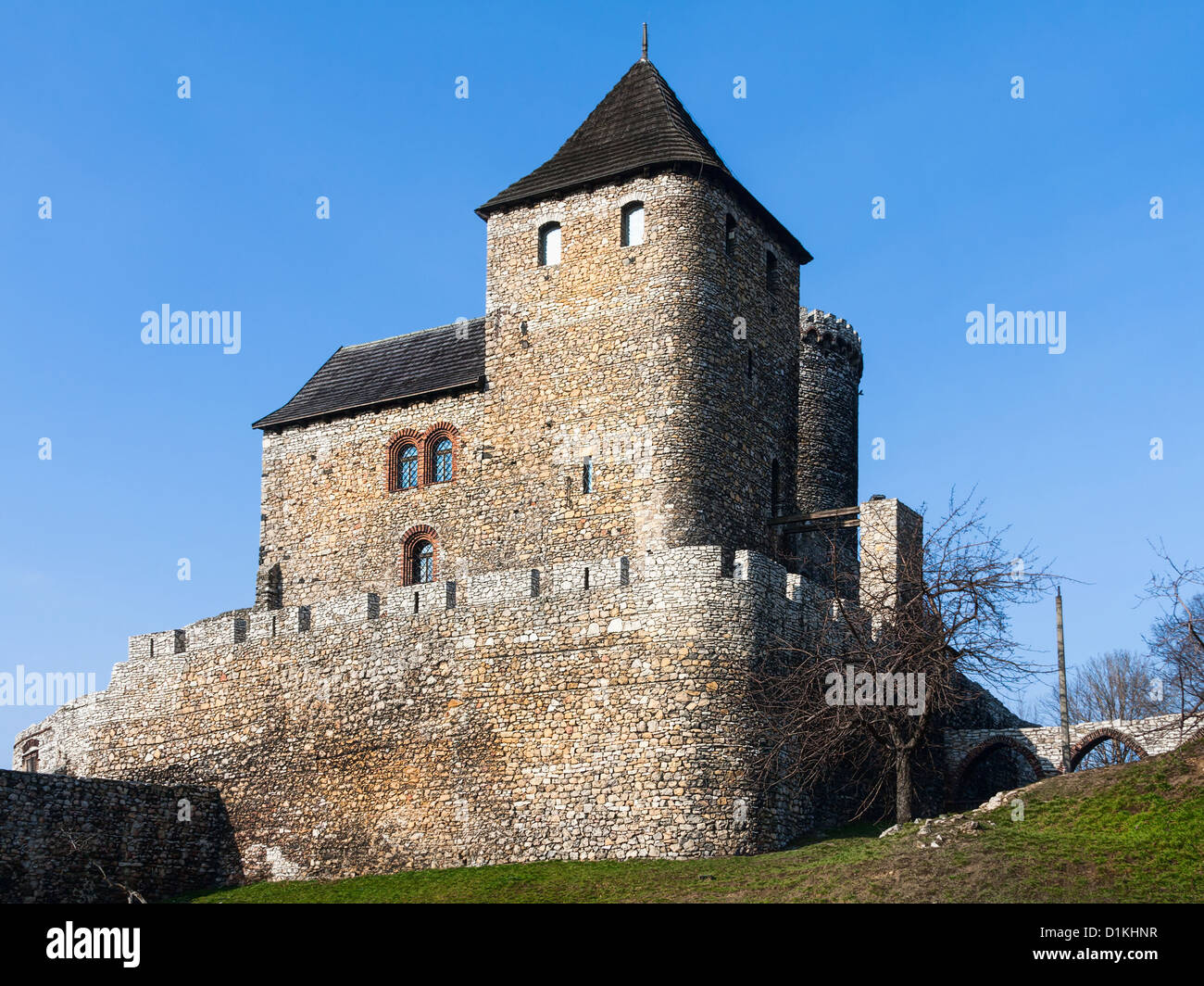 Medieval castle Bedzin in Poland Stock Photo