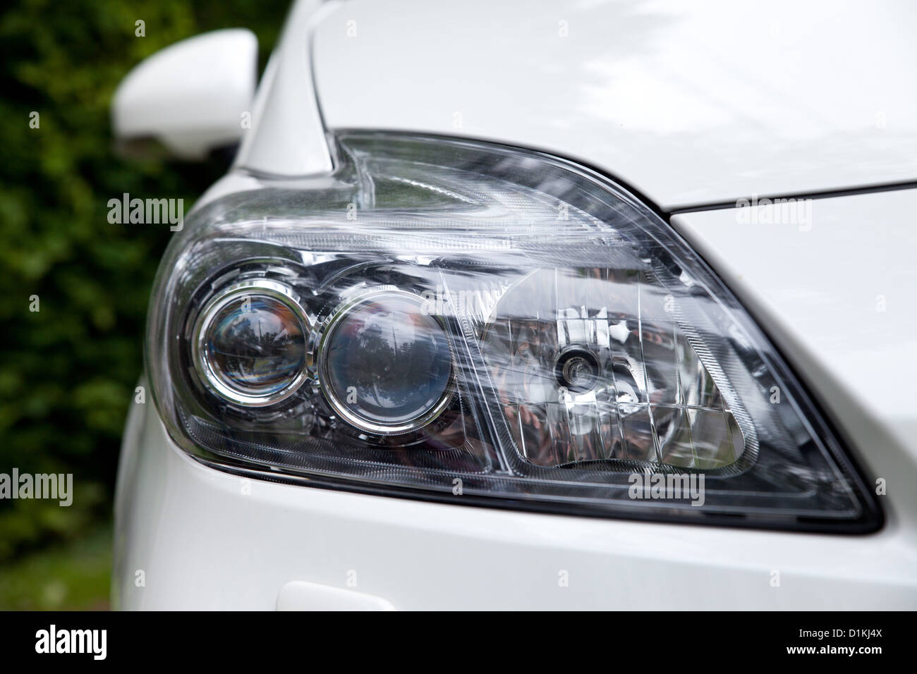Front car light with LED/xenon technology Stock Photo Alamy