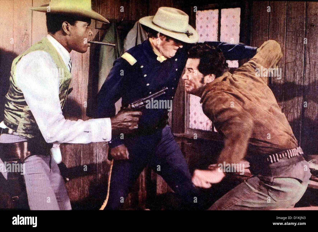 Duell In Diablo  Duel At Diablo  Sidney Poitier, James Garner Toller (Sidney Poitier, l), Jess (James Garner, r) *** Local Stock Photo