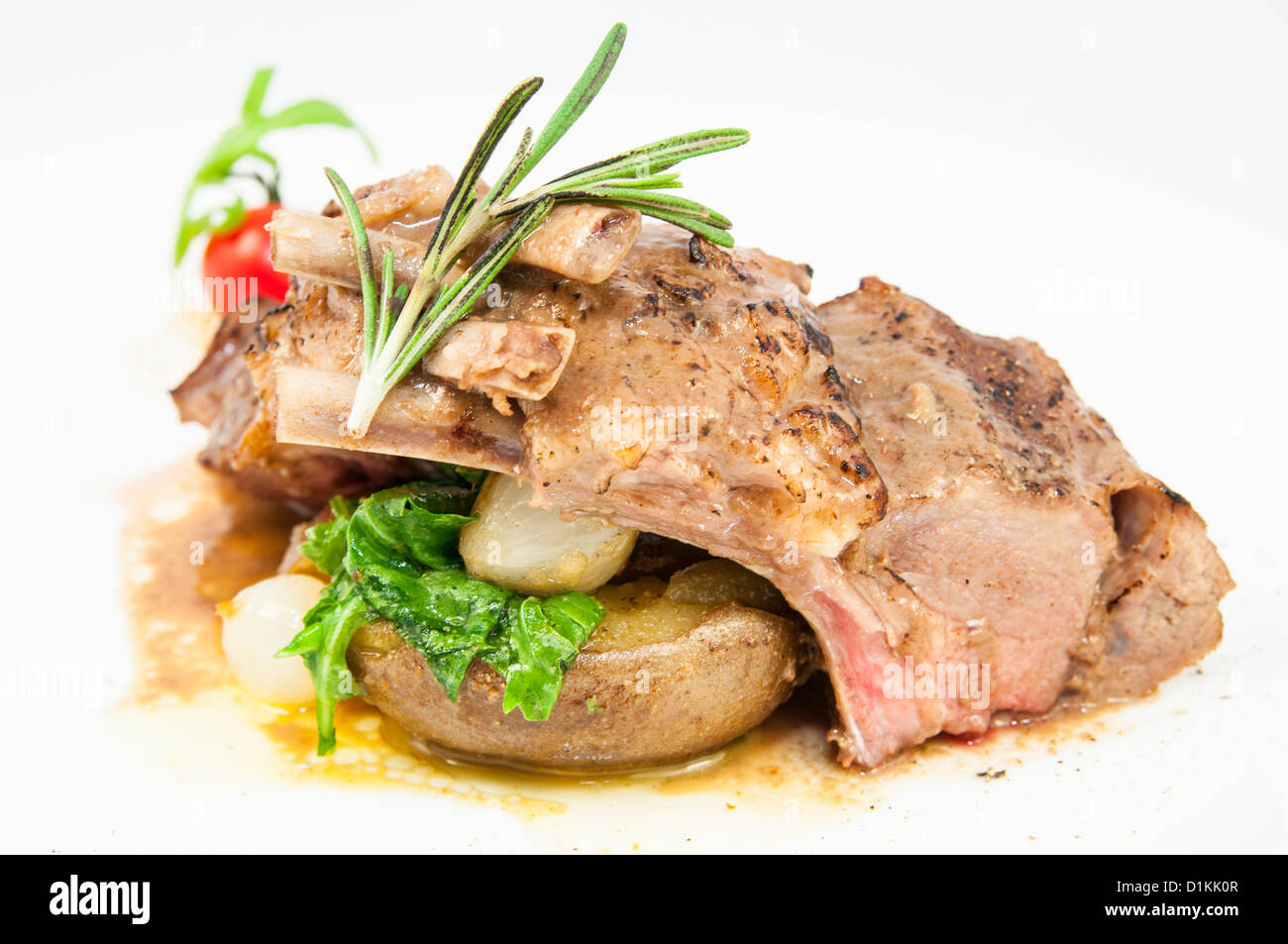 braised ribs calf Stock Photo - Alamy