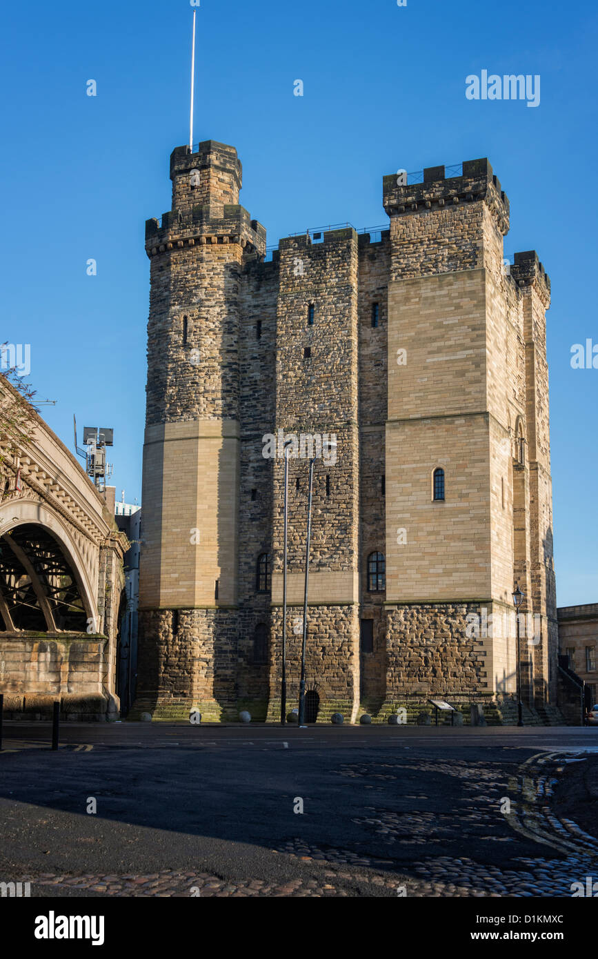 The Castle Keep Newcastle upon Tyne Stock Photo