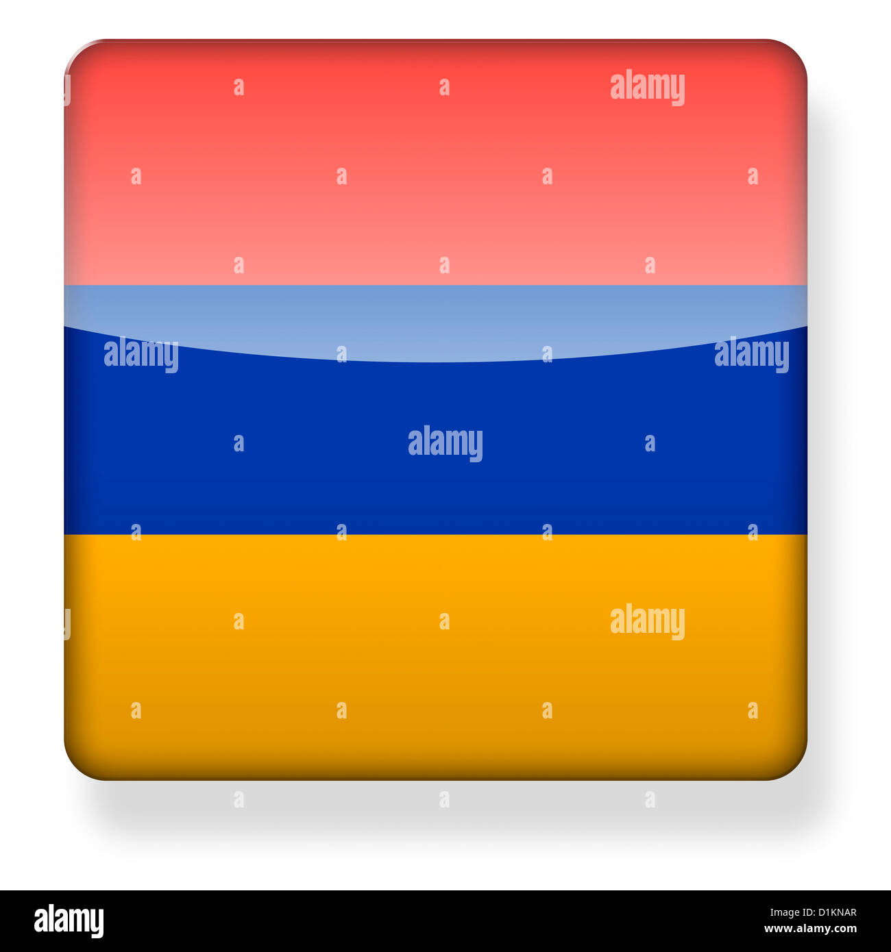 Armenia flag as an app icon Stock Photo
