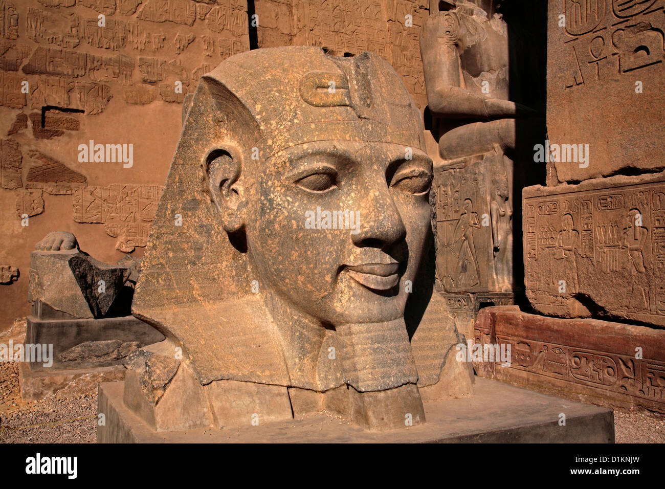 Egypt Luxor Temple Ramses II Stock Photo Alamy