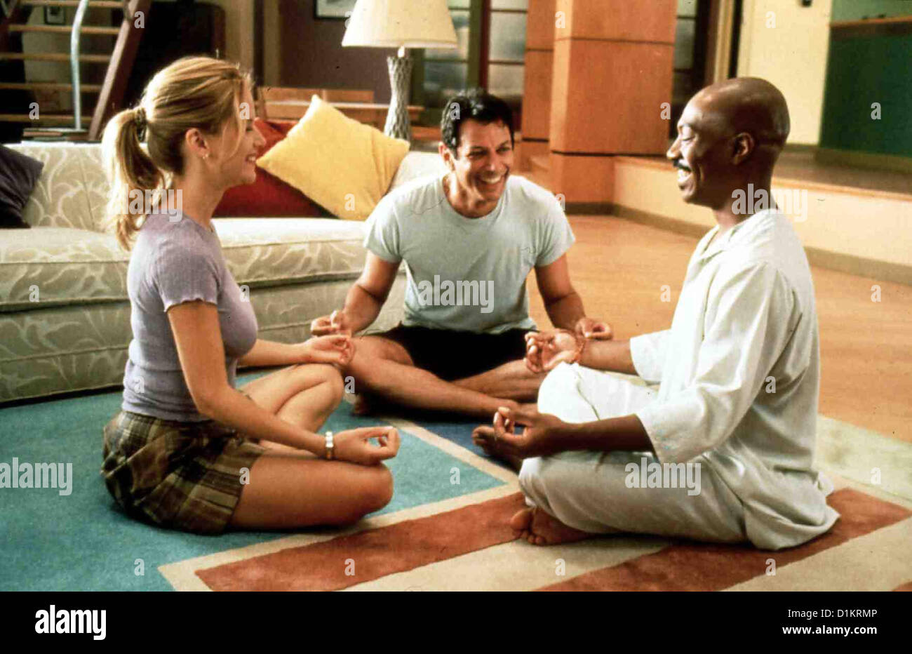 Der Guru  Holy Man  Kate Newell (Kelly Preston),Ricky Hayman (Jeff Goldblum), 'G' (Eddie Murphy) *** Local Caption *** 1998 Stock Photo