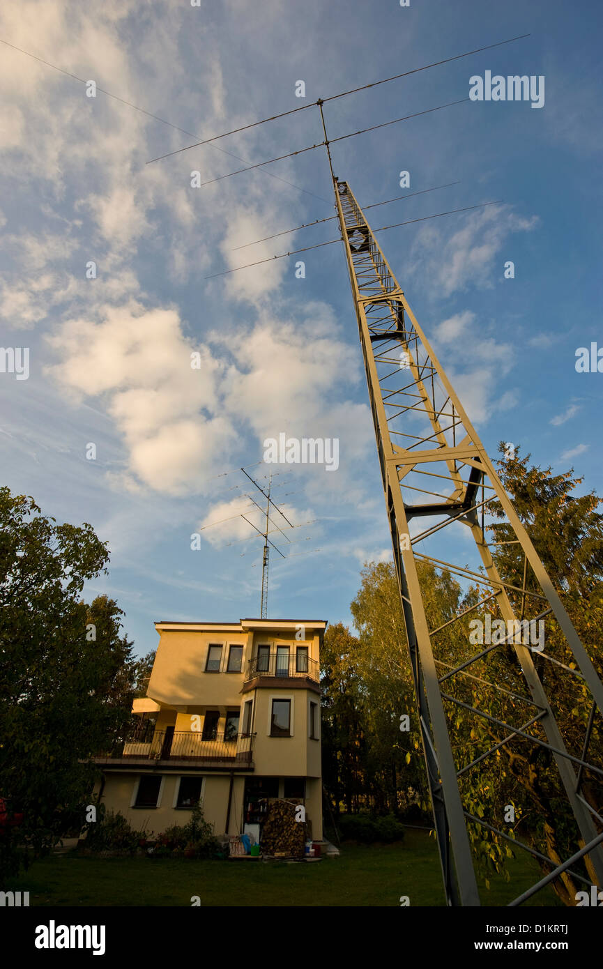 An advanced Amateur Radio station in Poland. Rotary directional