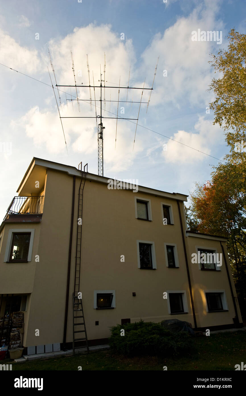 An advanced Amateur Radio station in Poland. Rotary directional