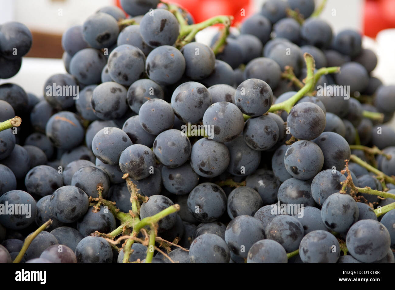 California grapes for sale at the Monterey Farmers Market Stock Photo