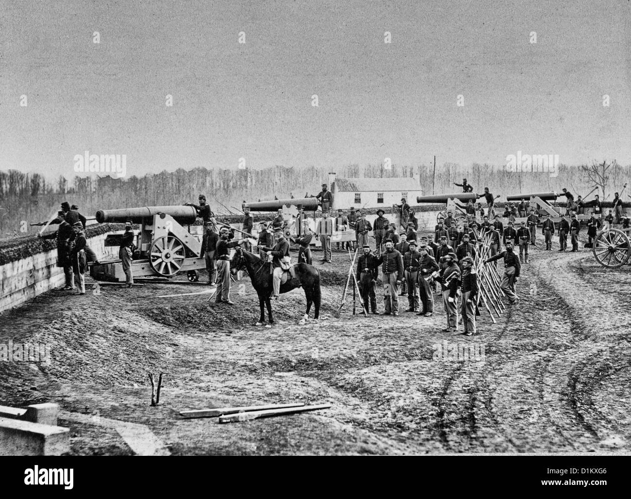 Fort Totten, Queens, New York, circa 1863 Stock Photo Alamy