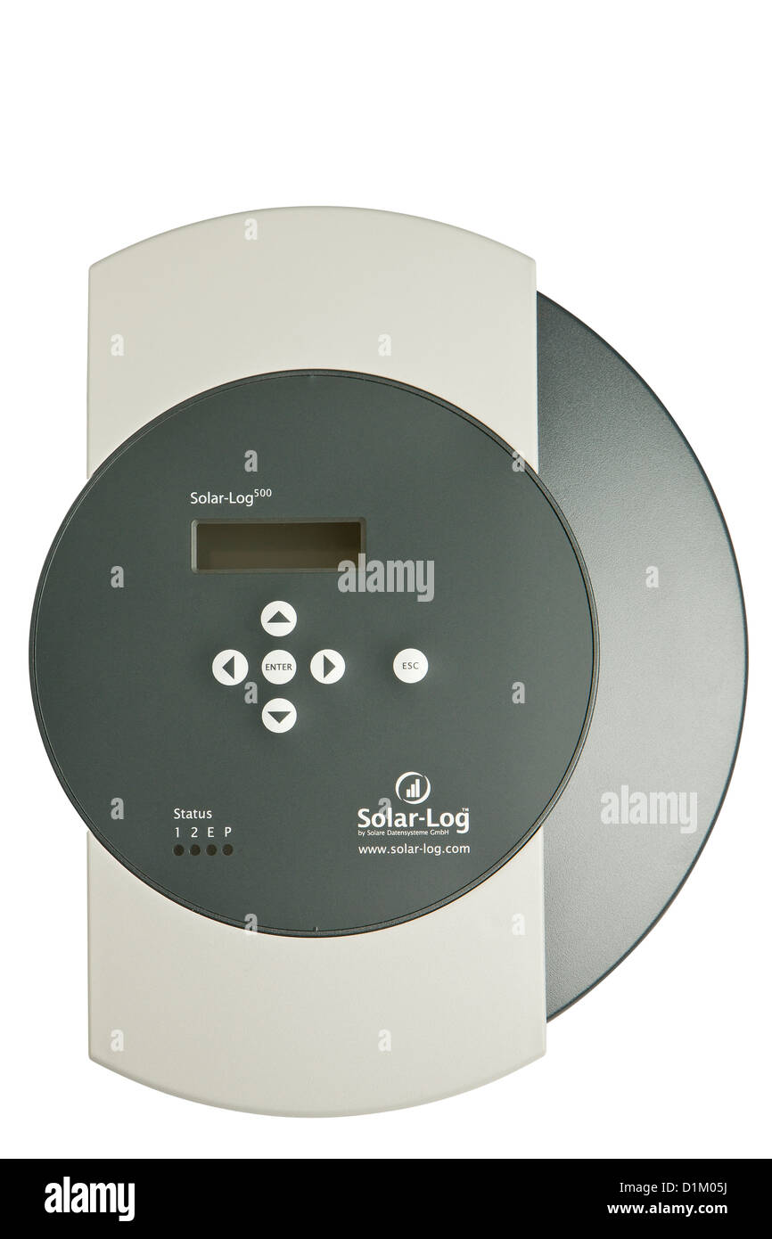 Solar plant data logger Stock Photo Alamy