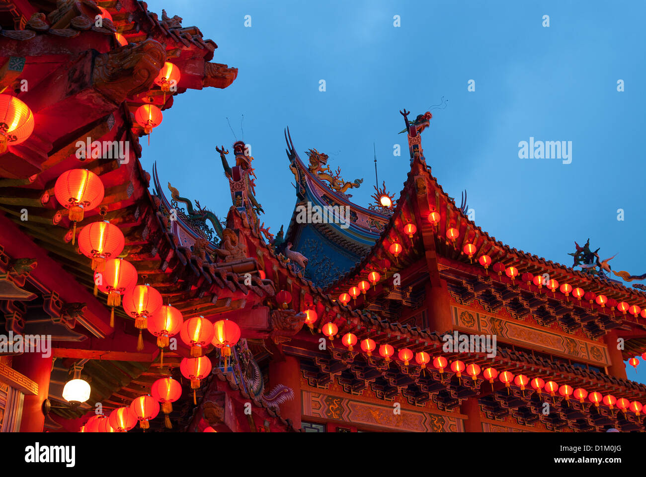 chinese new year temple decorations Stock Photo Alamy