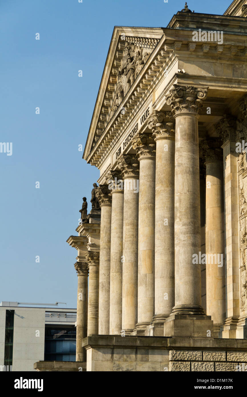 The Reichstag ( Bundestag ) Building in Berlin, Germany Stock Photo