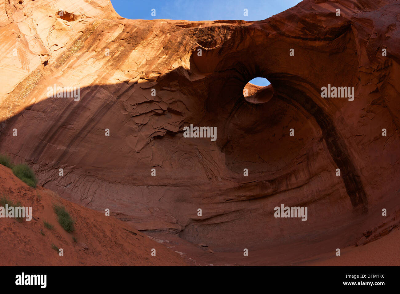 Sun's Eye, Monument Valley Navajo Tribal Park, Utah, USA Stock Photo