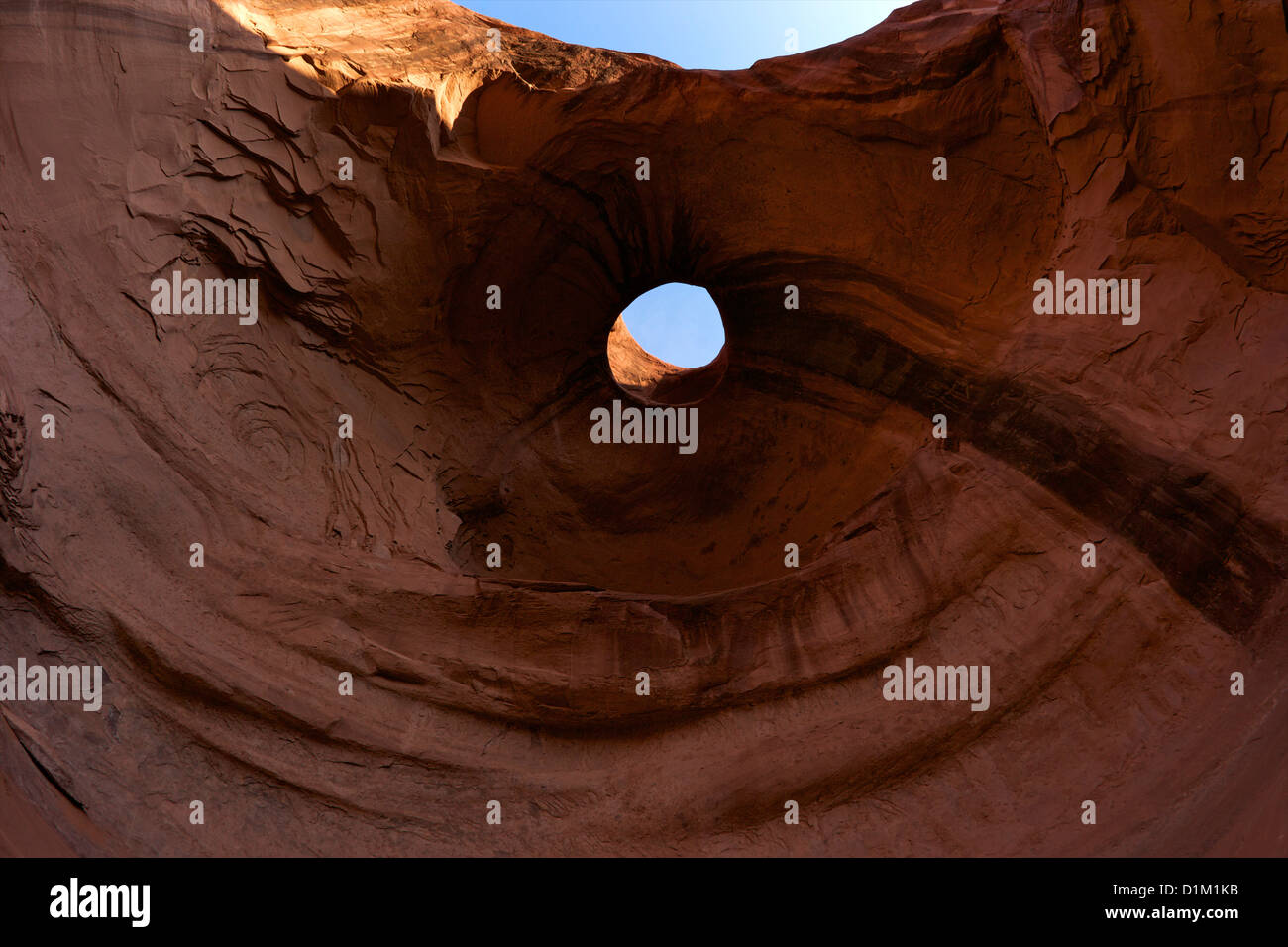 Sun's Eye, Monument Valley Navajo Tribal Park, Utah, USA Stock Photo