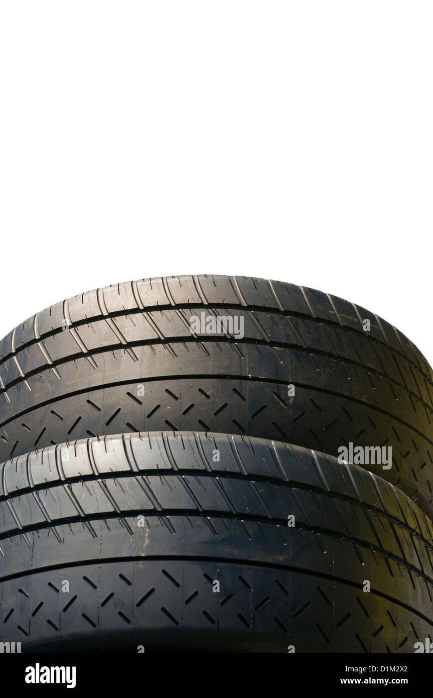 Pile of Tyres ( Tires ) Stock Photo