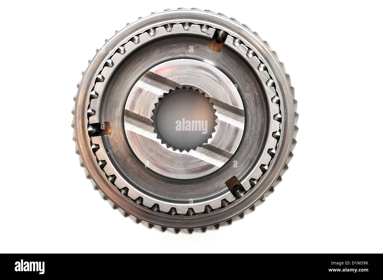 Gearbox parts isolated on white background Stock Photo Alamy