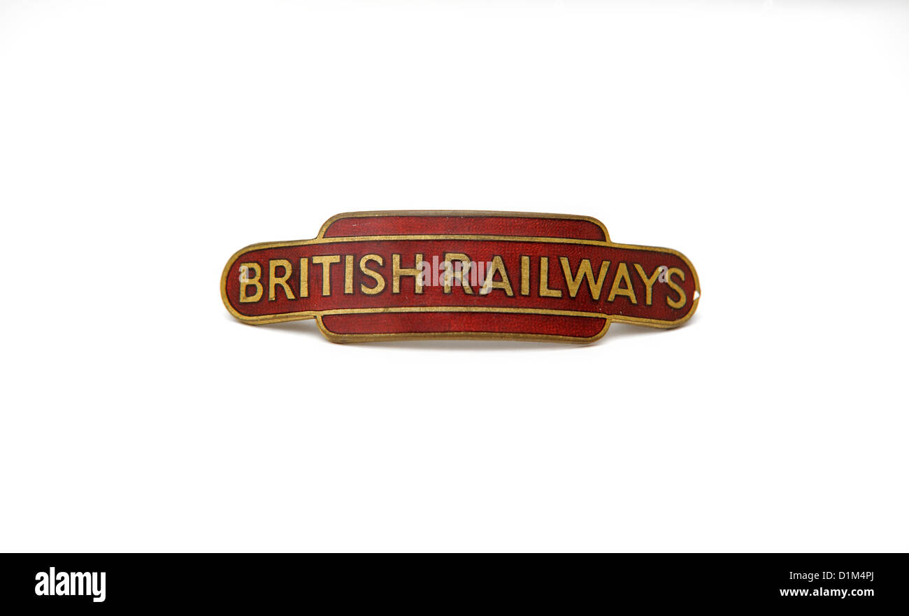 British railways cap badge Stock Photo