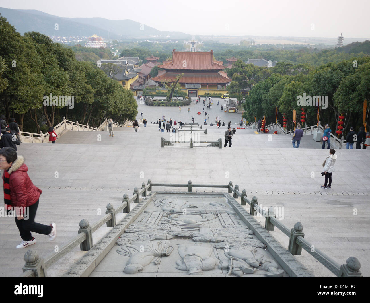 ling shan scenic landmark Stock Photo - Alamy