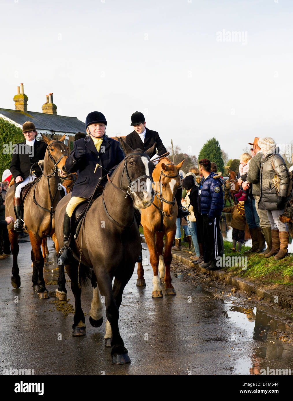 The Essex Hunt at Matching Green Village for the traditional Boxing Day