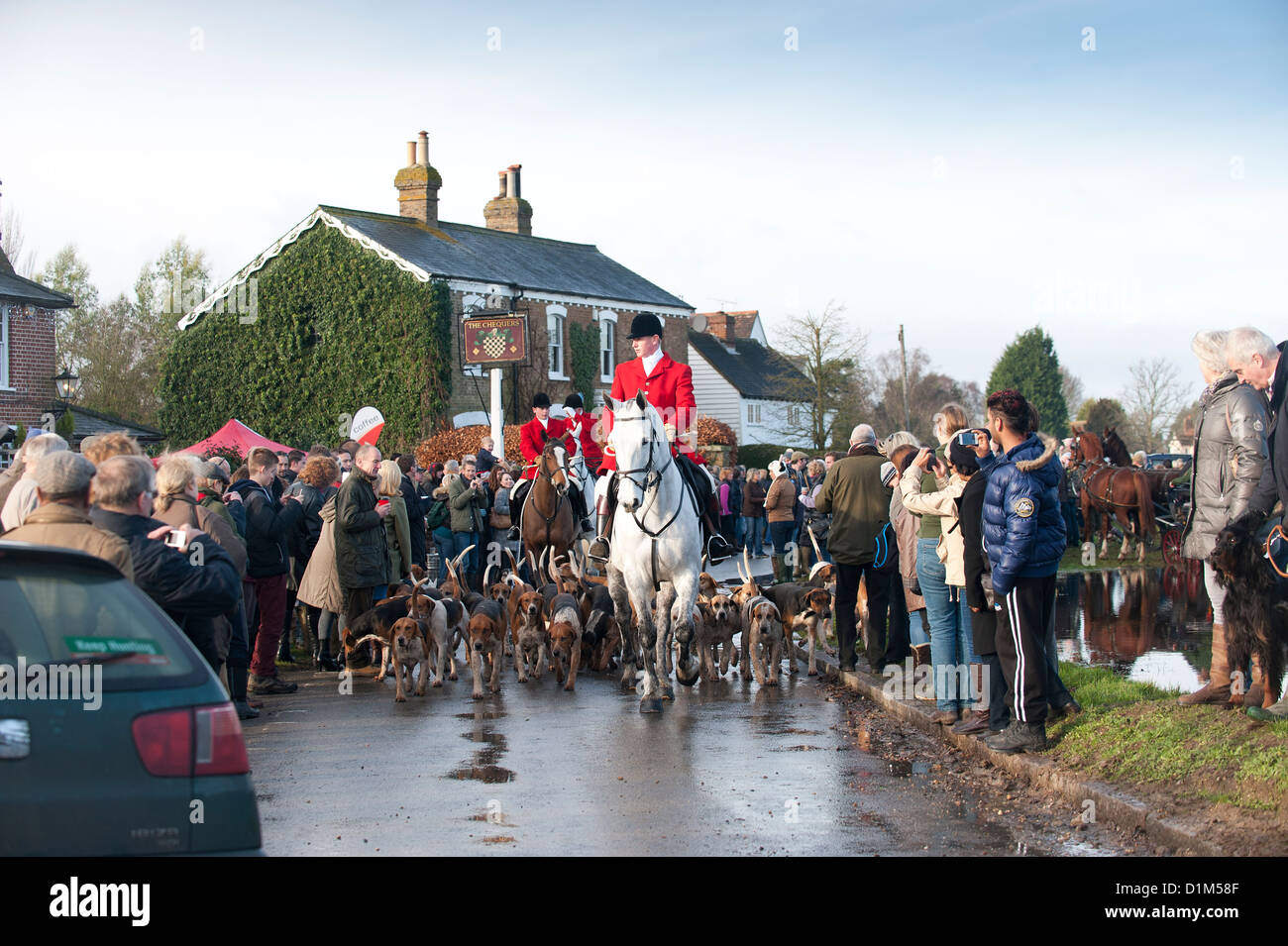 The Essex Hunt at Matching Green Village for the traditional Boxing Day