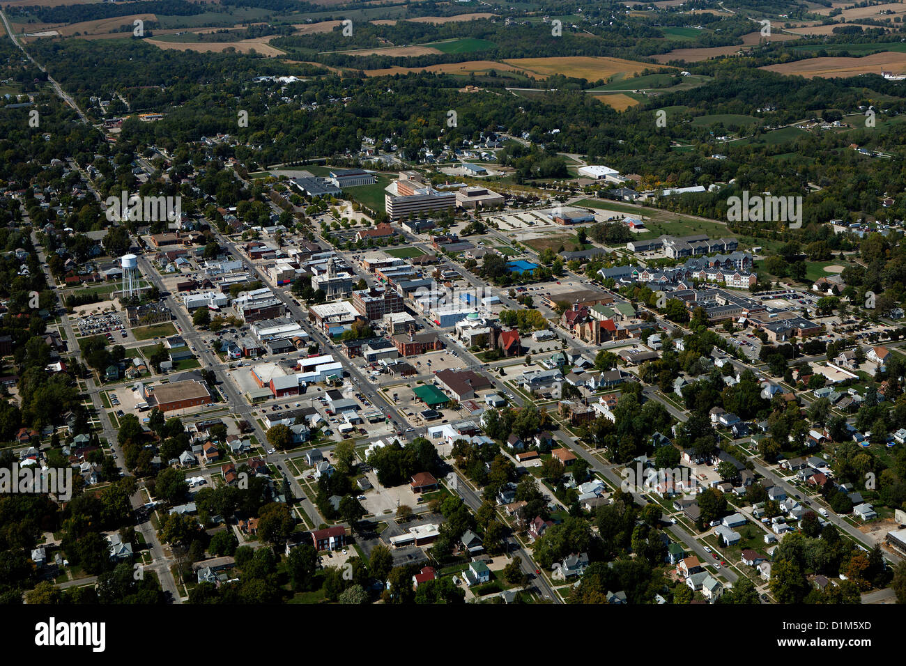 aerial photograph Newton, Iowa Stock Photo Alamy