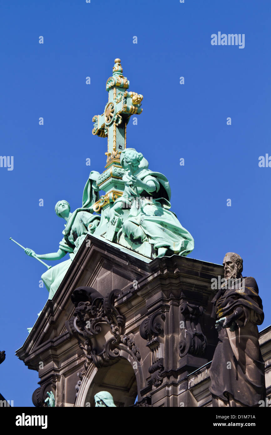 Sculptures on the Cathedral in Berlin, Germany Stock Photo