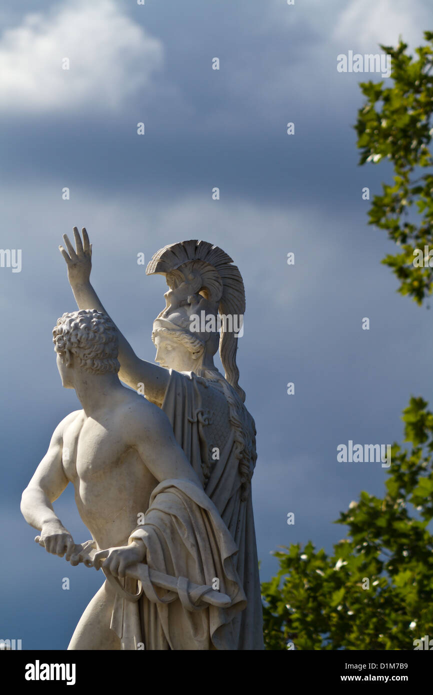 Statues on the Boulevard Unter den Linden in Berlin, Germany Stock ...