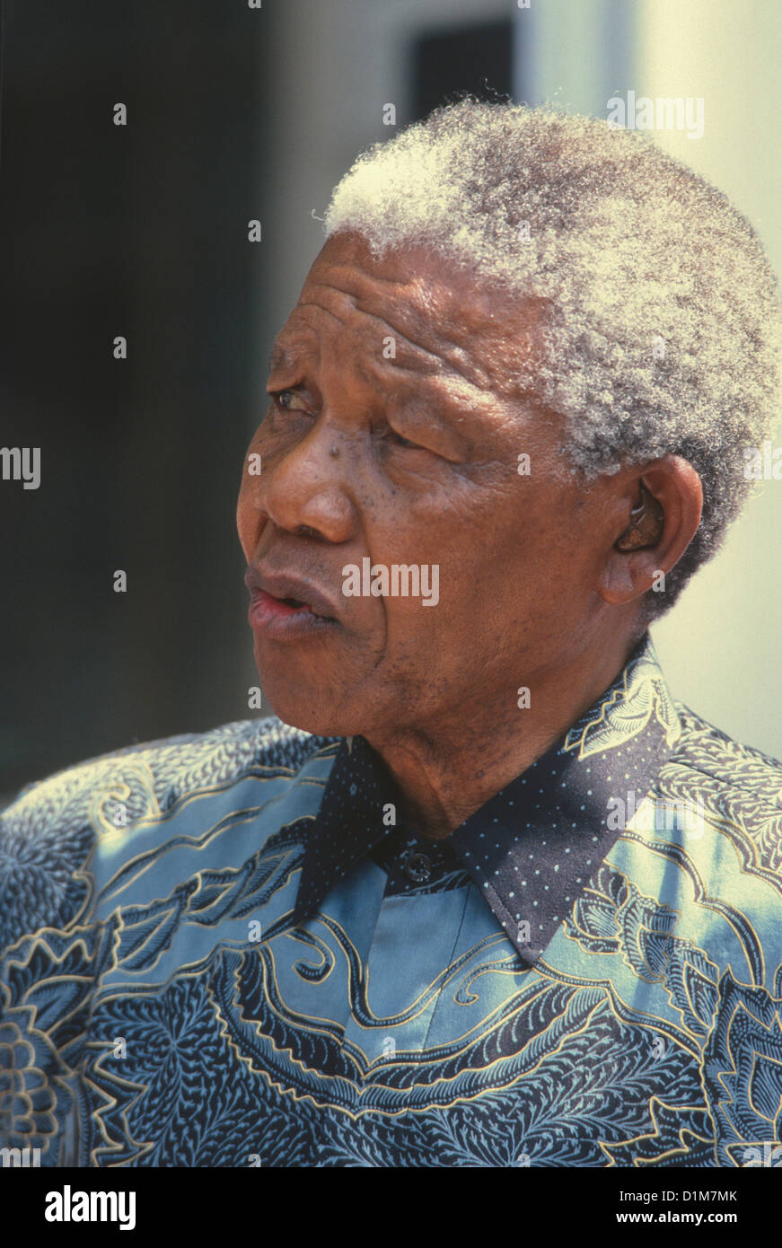 Ex-president of South Africa and world leader Nelson Mandela, in Cape Town Stock Photo