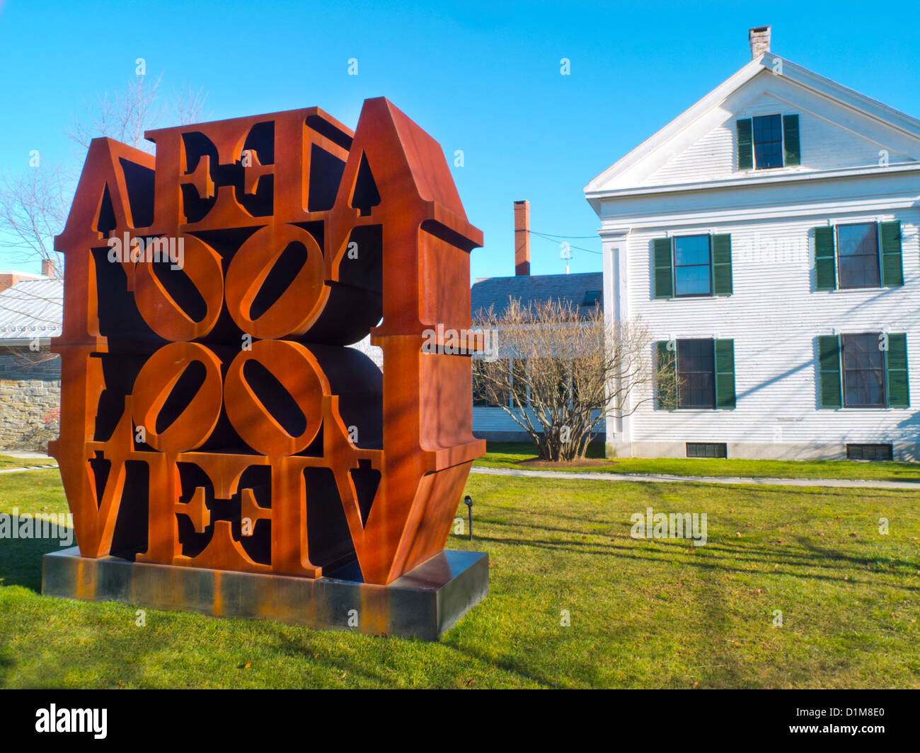 Farnsworth art museum in Rockland Maine Stock Photo Alamy