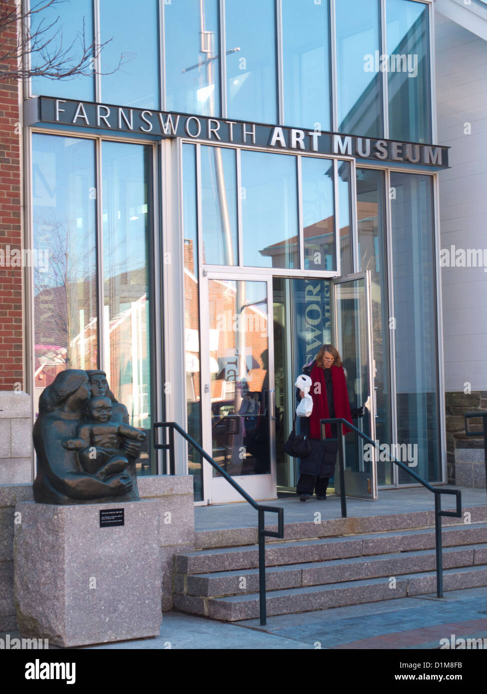 Farnsworth art museum in Rockland Maine Stock Photo Alamy