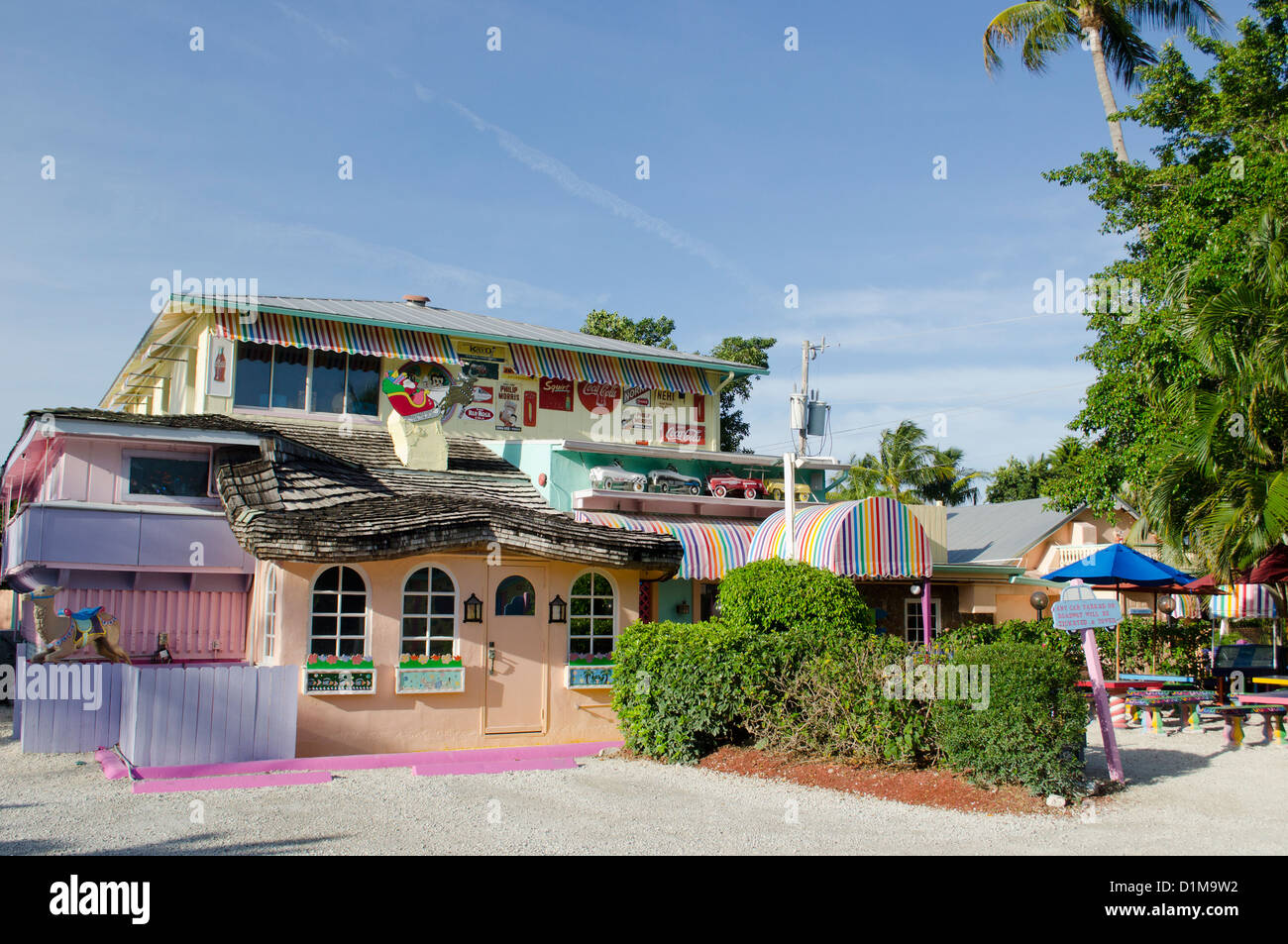 Captiva Island Florida on the gulf of Mexico is a popular tourist destination with restaurants beaches and shell collecting Stock Photo