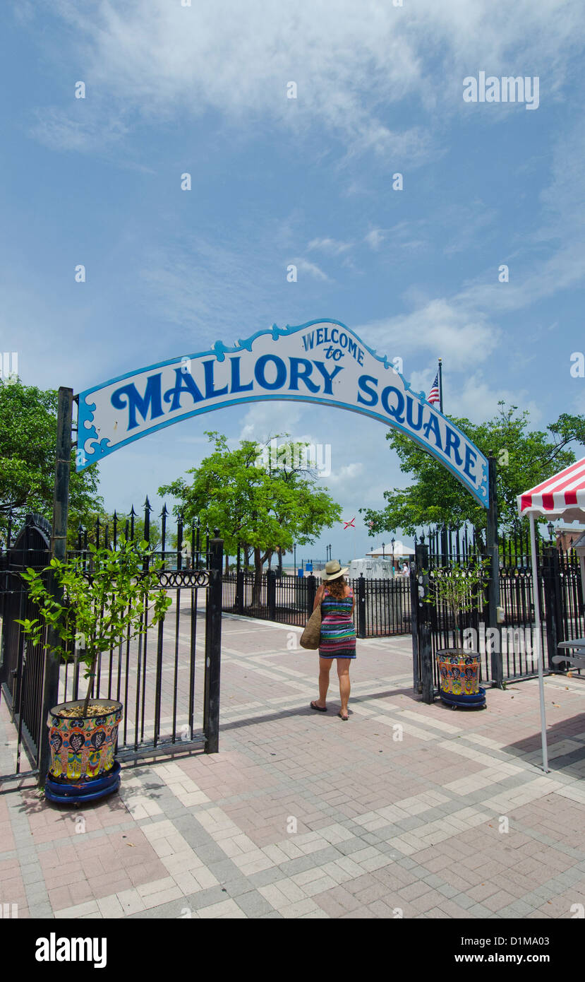 Key West Florida southernmost point of the keys only 90 miles from Cuba Stock Photo