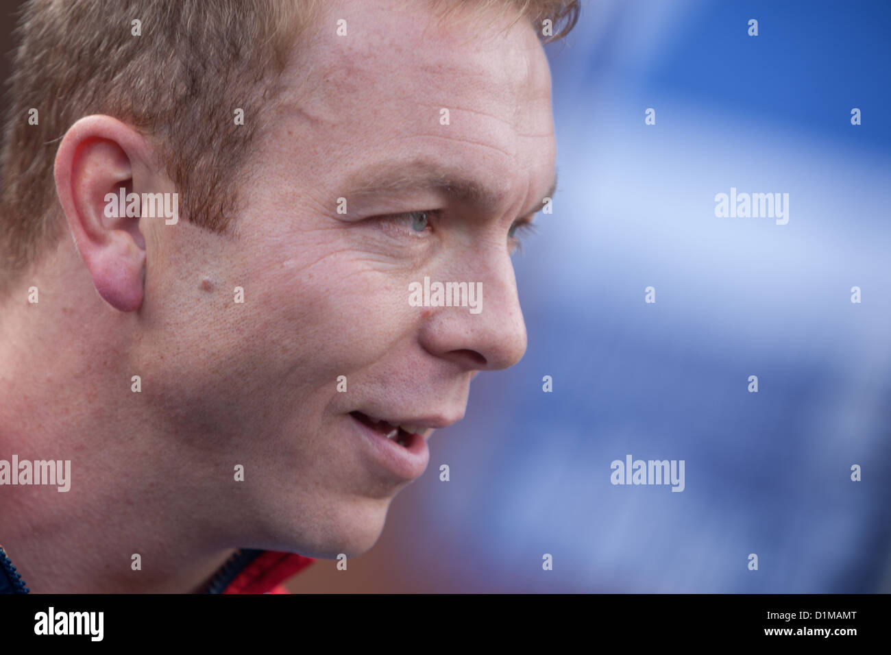 Sir Chris Hoy, Scottish Olympic champion, during the Scottish