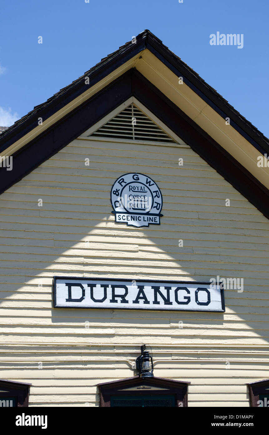 Historic Durango Colorado with its famous railroad museum and trains