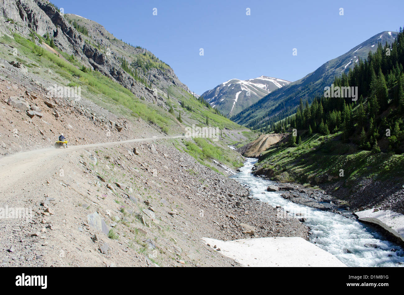 Engineer pass jeep tour goes to 12,500 ft elevation between Silverton and and Lake City Colorado