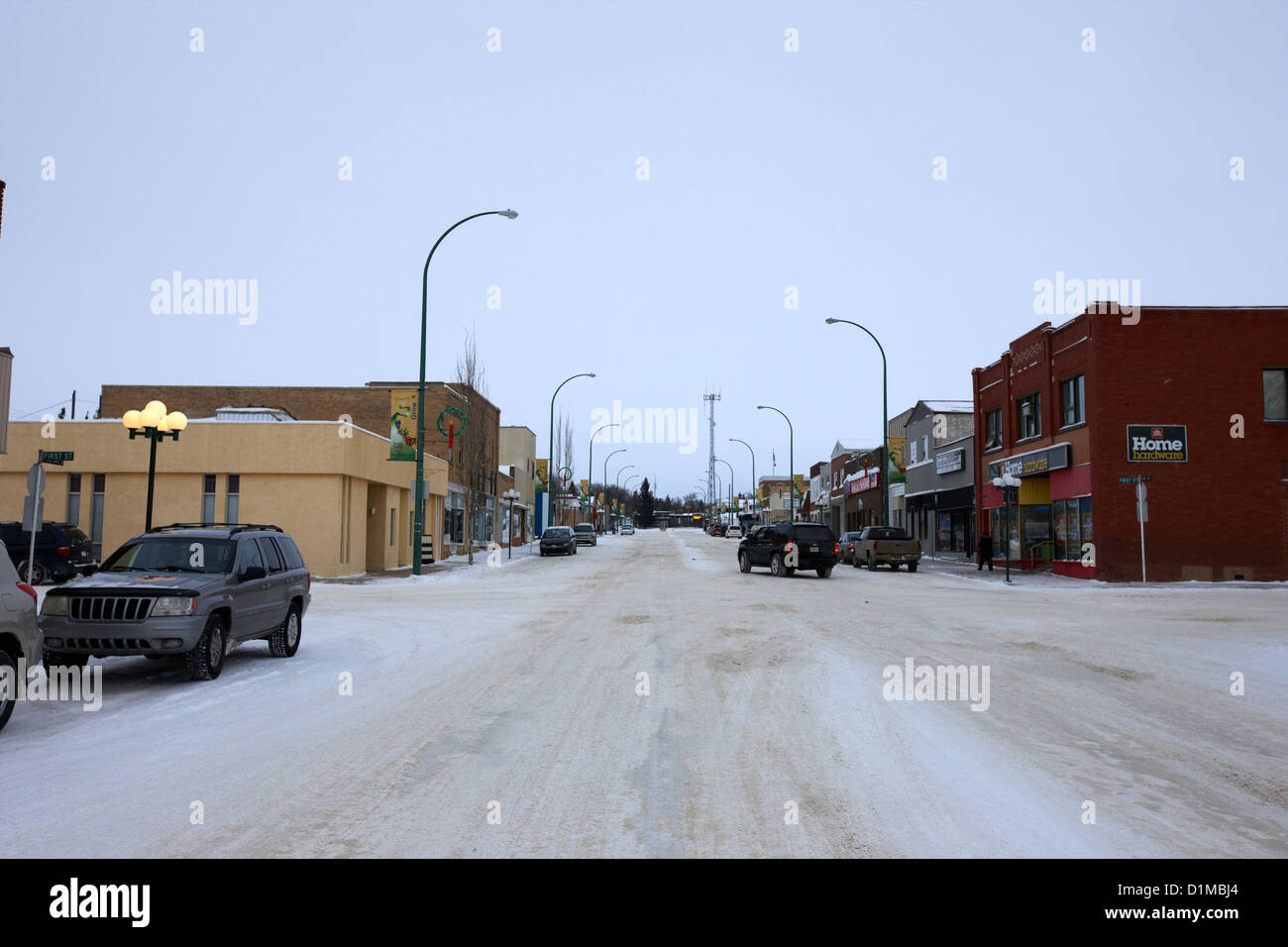 third avenue main street through Kamsack Saskatchewan Canada Stock Photo Alamy