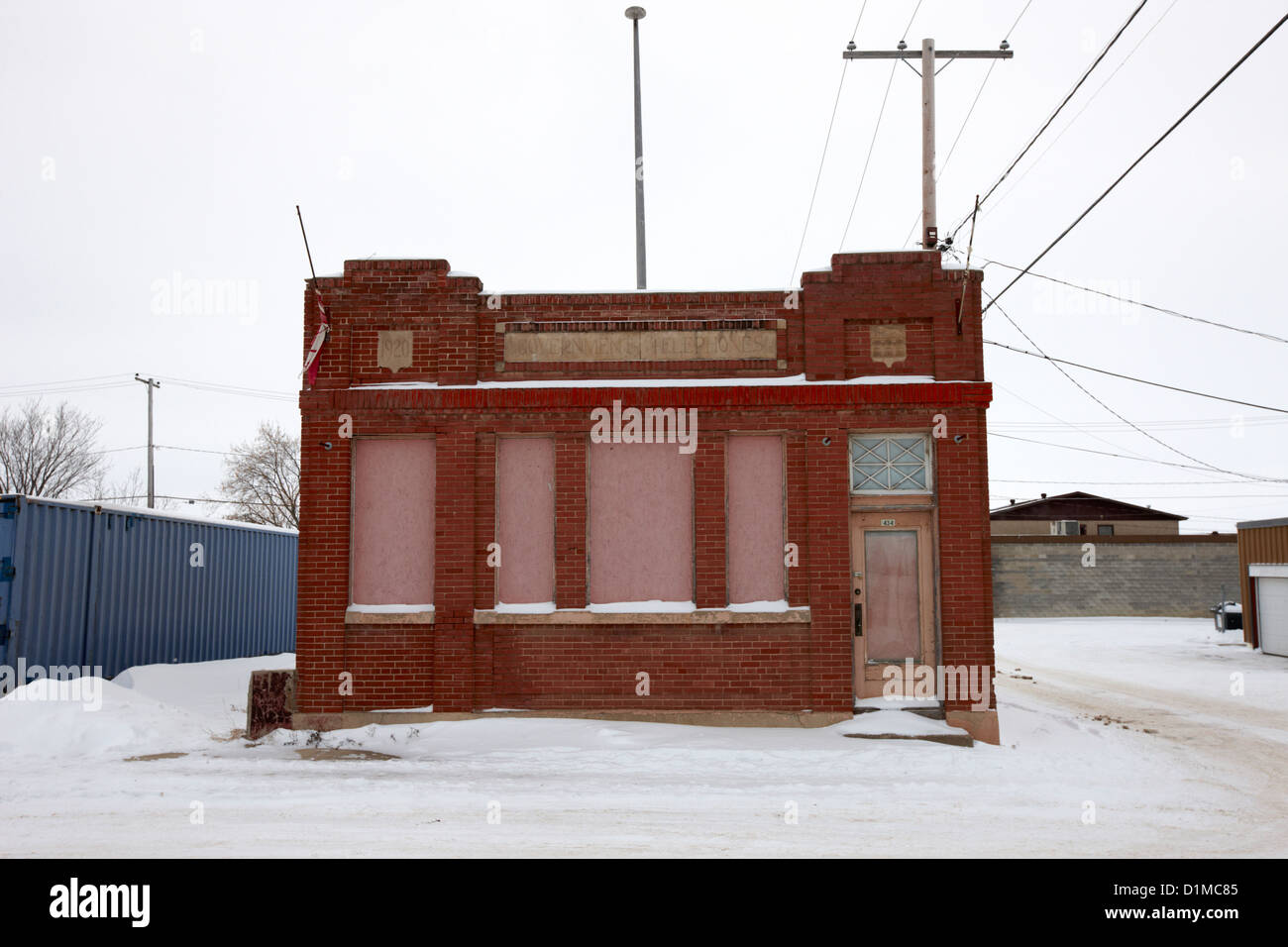 old government telephones telephone exchange building Kamsack
