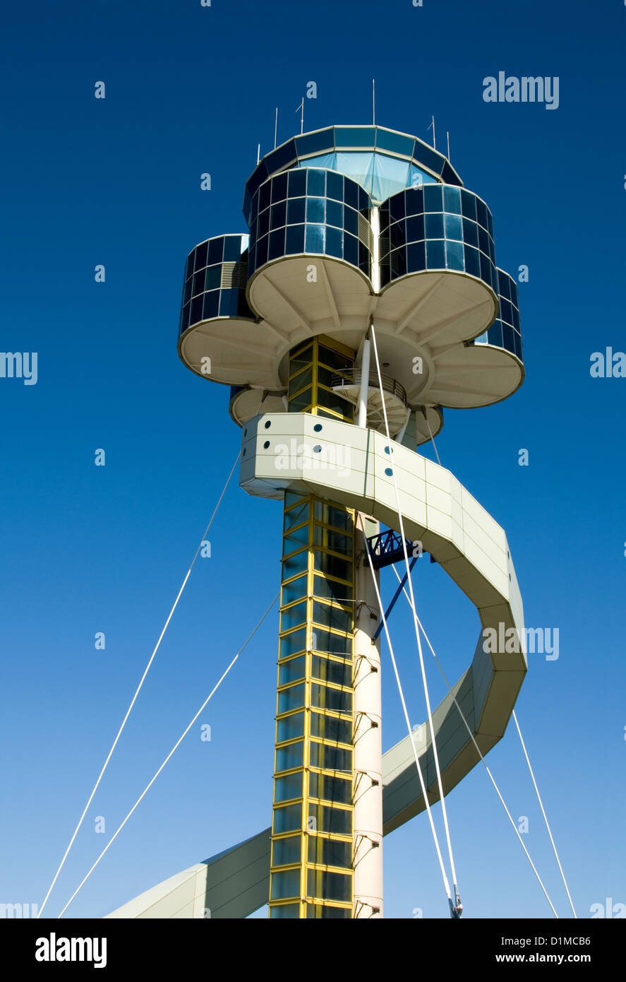 The air traffic control tower at Sydney's Kingsford-Smith Airport, Australia Stock Photo
