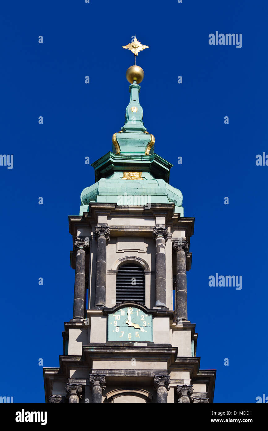 Church Spire in Berlin, Germany Stock Photo