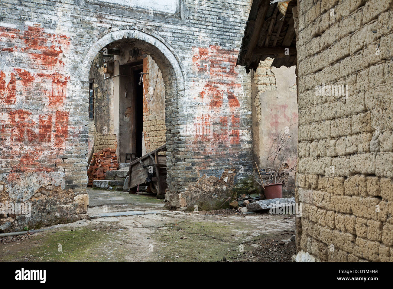 Views of Xiongcum Ancient Village near Guilin in the Guangxi Zhuang Autonomous Region of southwest China Stock Photo